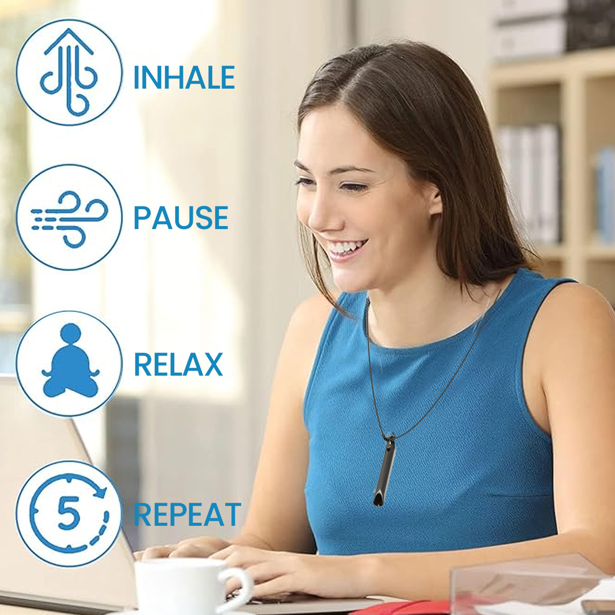 how to use breathing necklace